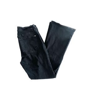 NYDJ Womens Denim Jeans Flared Boot Cut Dark Blue Size 6